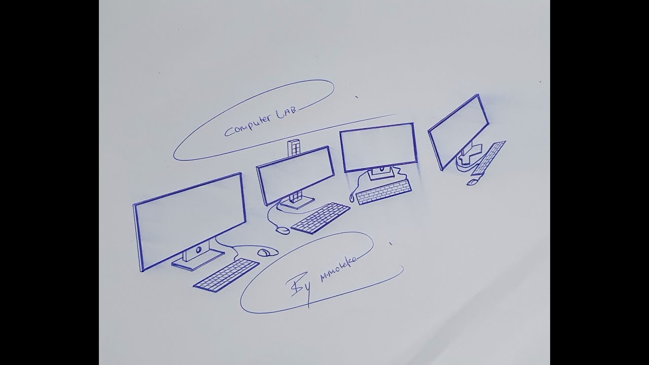 How to Draw Desktops Prt1 YouTube