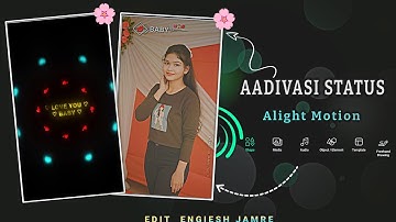 Alight motion video editing Aadivasi | Aadivasi state kaise banaye | alight motion video editing 