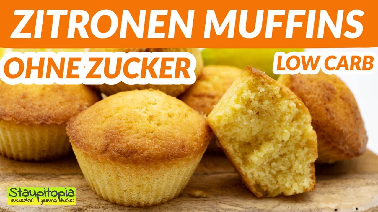 Low Carb Muffins auf die Schnelle: Low Carb Zitronen Muffins ohne Zucker  und Mehl selber machen - YouTube
