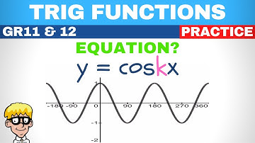 Trig functions grade 11 and 12: Determine Equation