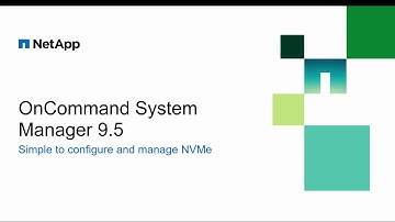 NVMe enhancements in OnCommand System Manager 9.5