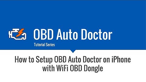 iPhone WiFi OBD dongle tutorial