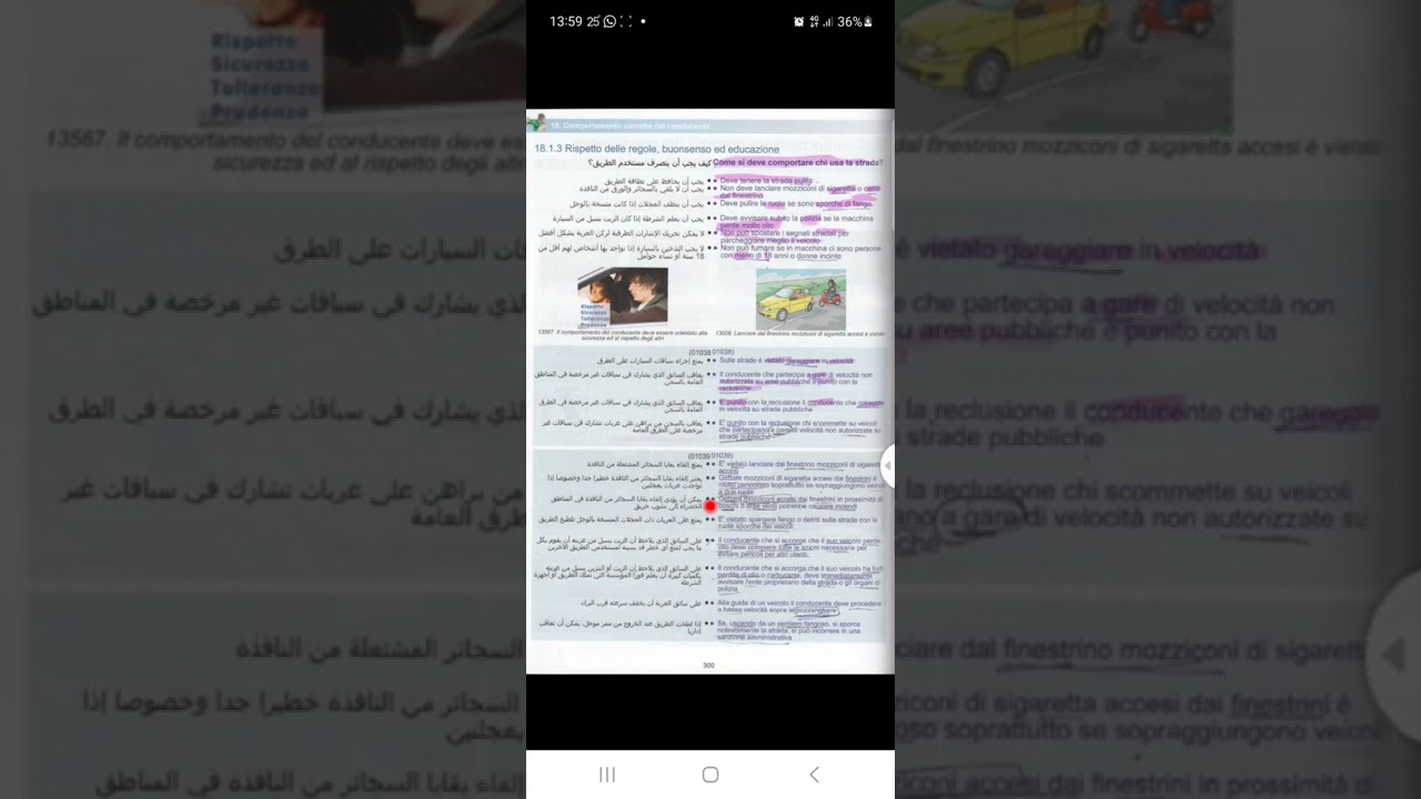 الباب ( 18)الجزء( 1 )IL Comportamento  corretto del  conducente