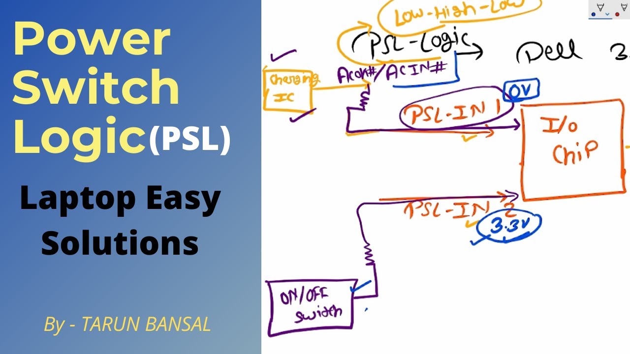 Power Switch Logic in Laptop repair PSL logic in Hindi With