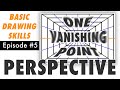 Onepoint perspective explained for beginners  free basic drawing class 5 live stream  qa