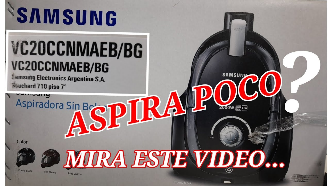 Aspiradora con Cable Samsung sin Bolsa 2000W 1,5Lts VC20-BG Azul