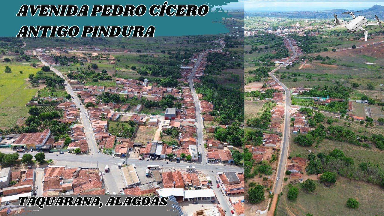 AVENIDA PEDRO CÍCERO, ANTIGO PINDURA, TAQUARANA. #drone #dji #dronexereta #viral #mini #alagoas