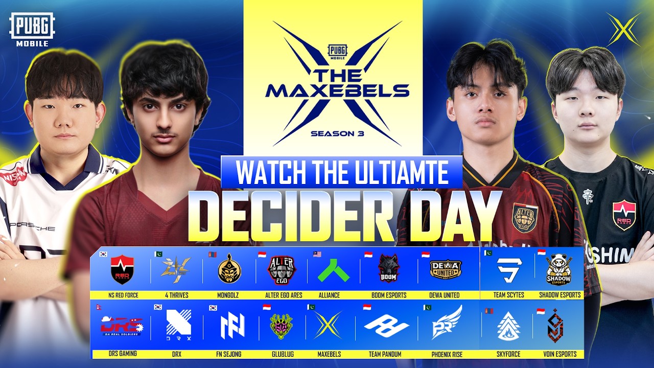 [MAP STREAM] PUBGM THE MAXEBELS INVITATIONAL S3 | GF DECIDER - DAY | Ft. 