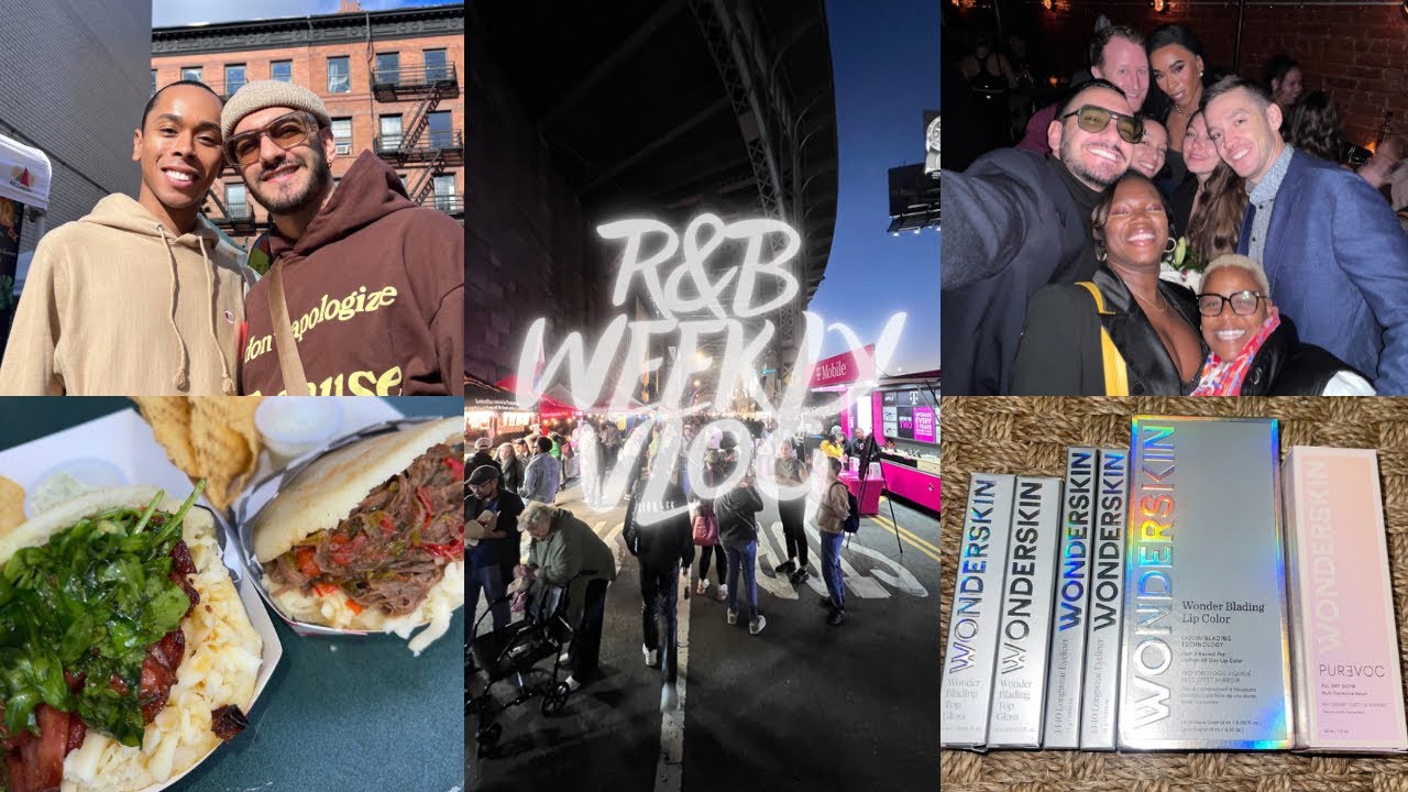 R&B WEEKLY VLOG | HARLEM NIGHT MARKET, ACTING ON SET, MAKEUP UNBOXING ...