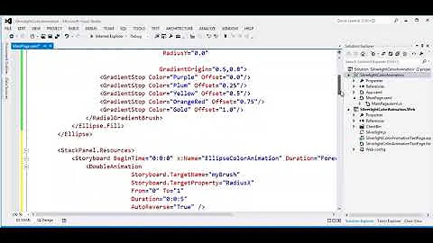 Creating a silverlight application in visual studio