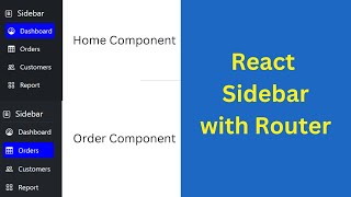 React Sidebar with React-Router | Side Menu with Routes in React