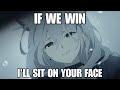 If we win ill sit on your face blue archive