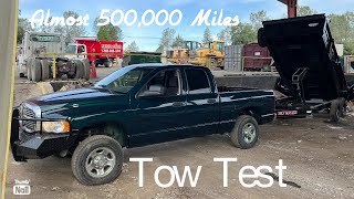 HIGH MILE CUMMINS Tow test! Does it still have it?