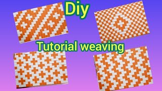 Paper weaving tutorial step by step / weaving parttern/ weaving styles / paper weaving.