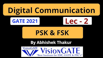 GATE 2021 EC | Digital Communication | PSK & FSK | Lec 2