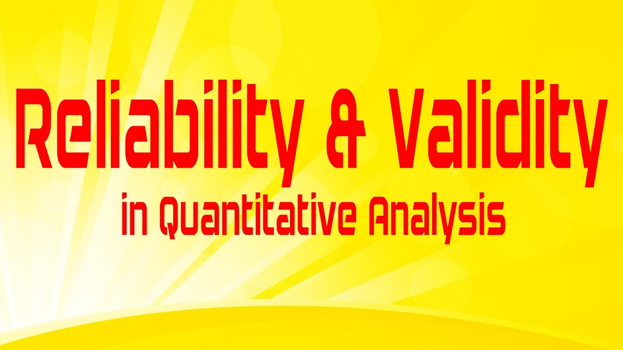 quantitative research validity example