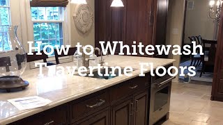 How to Whitewash Travertine Floors