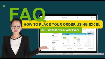 How can I place an order via an Excel or CSV file? #FAQ