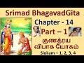 Srimad bhagavadgita chapter  14 part  1 gunatraya vibhaga yogam  slokam  1 2 3 4