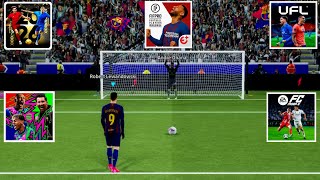 UFL Mobile VS DLS 26 vs eFootball 26 Mobile vs FCM 26 vs Be A Pro 26 | Penalty Comparison