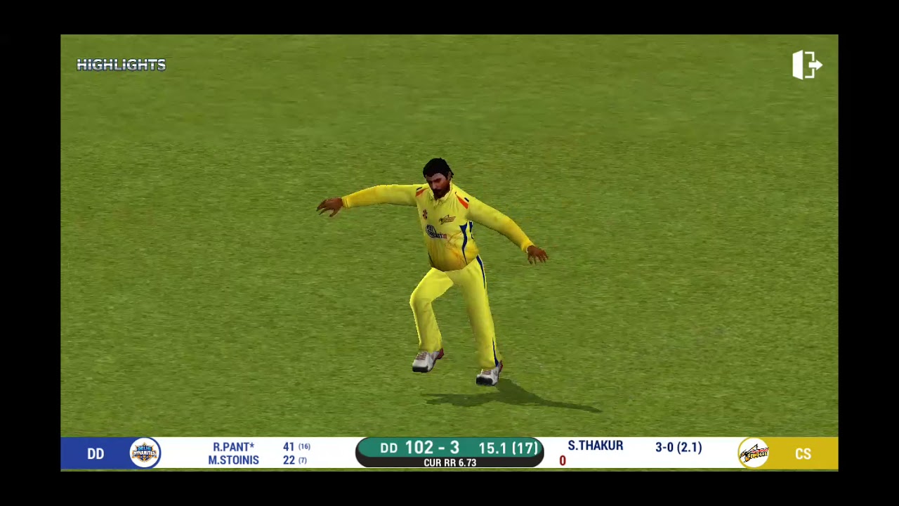 Csk vs Dc ( match highlights) real cricket 20 gameplay - YouTube