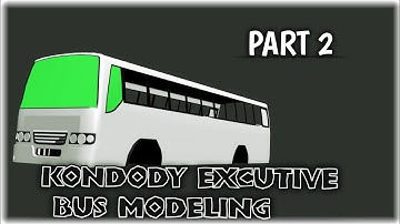 Kondody executive bus modeling ⚡♥️ / Easy blender modeling for beginners