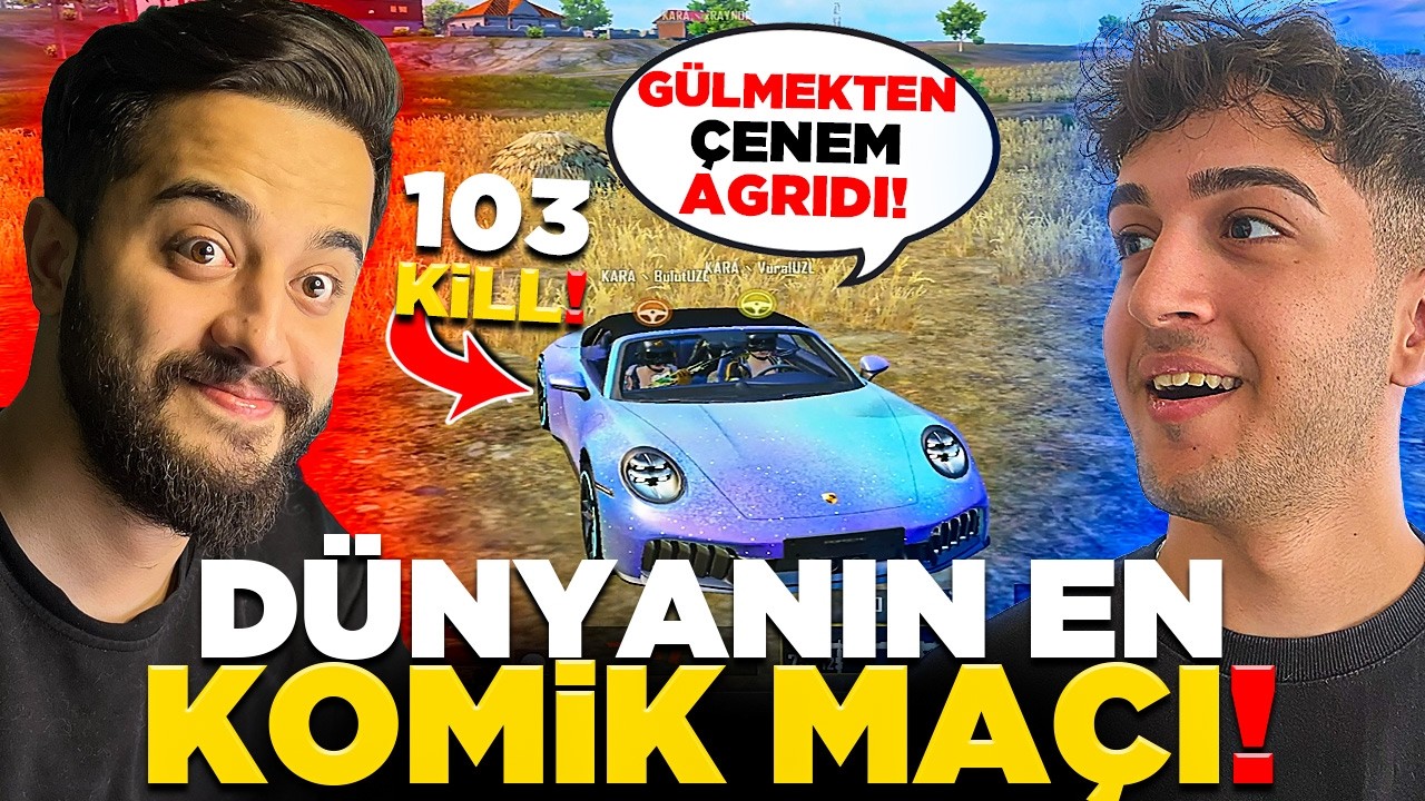 VURAL ÜZÜL VE BULUT ABİ İLE DÜNYANIN EN KOMİK MAÇI! 103 KİLL Mİ?! | PUBG Mobile