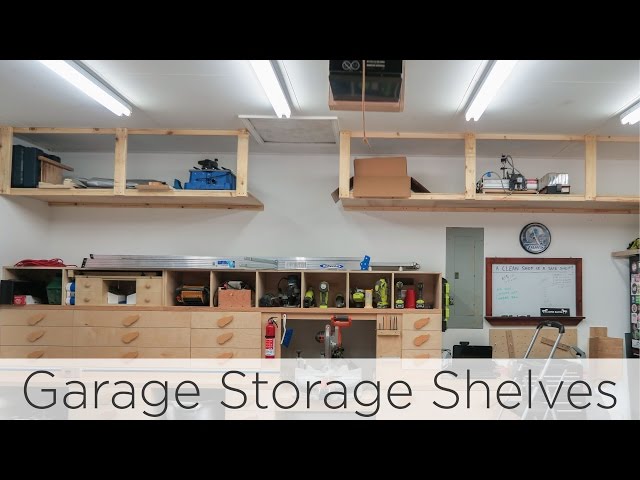 High Garage Storage Shelves, How To Hang Shelves In A Garage
