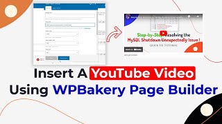 How To Insert A YouTube Video Using WPBakery Page Builder | Appeal WordPress Theme