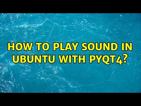 How to play sound in Ubuntu with PyQt4?