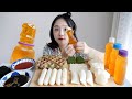 요즘 핫한 쫀득 꿀젤리 먹방🍯치즈떡,키리모찌,떡 와플..각종 떡까지!REALSOUND MUKBANG | Honey jelly eating show,tteok,rice cake:D