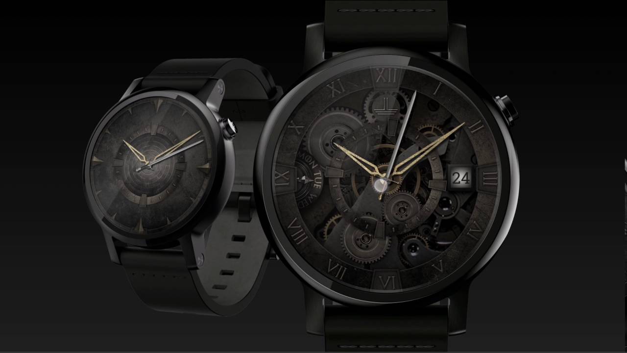 Steampunk watch face - YouTube