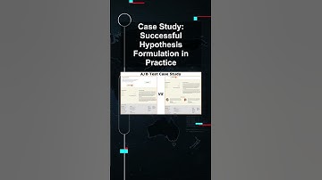 Case Study: Successful Hypothesis Formulation in Practice #ai #artificialintelligence Case Study