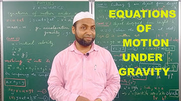 Equations of motion under gravity | #Kinematics | Class 11 Physics @siddeeqbasha