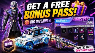 GET A FREE BONUS PASS! 🎁 BIG BONUS PASS GIVEAWAY ANNOUNCEMENT! PUBG MOBILE screenshot 4