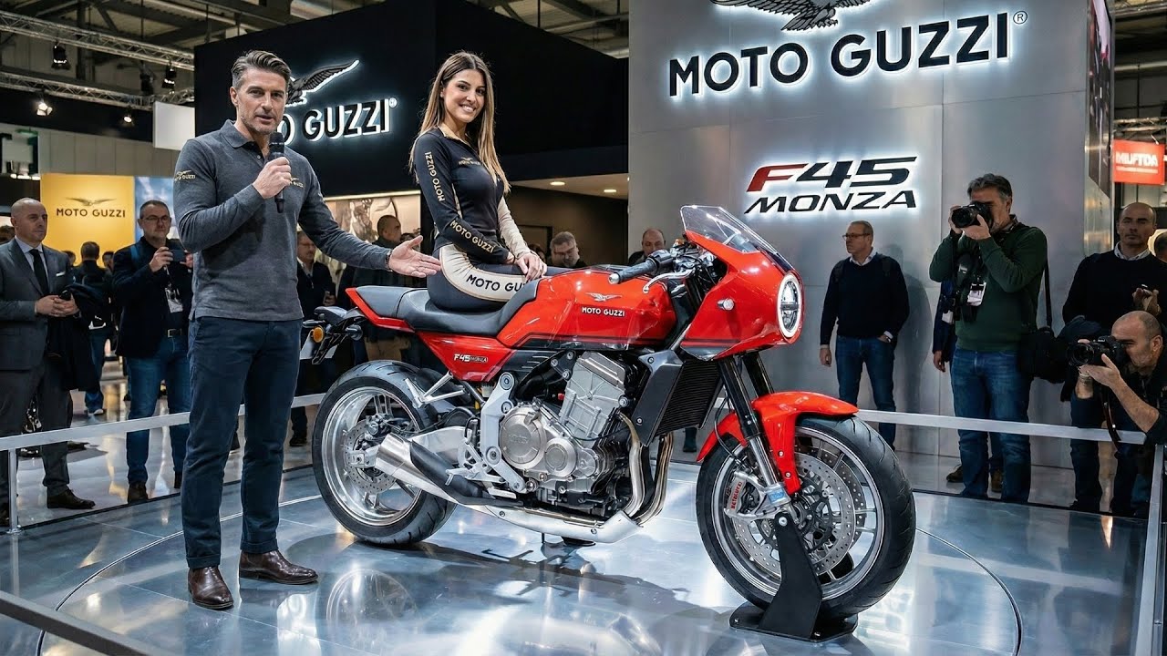 НАКОНЕЦ-ТО! ПРЕДСТАВЛЕН НОВЫЙ MOTO GUZZI F45 MONZA 2026 ГОДА!! (МАЛЕНЬКИЙ LE MANS С ДВИГАТЕЛЕМ AP...