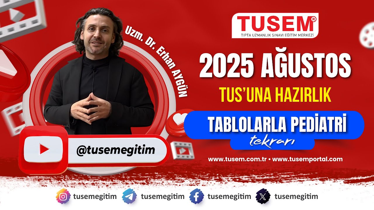 🎥 Tablolarla Pediatri Tekrarı | Hızlı ve Etkili Tekrar