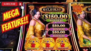 ANOTHER MEGA FEATURE: Viewer's Request Samurai 888 vertical #casino #slots #2023 #2024 #4k screenshot 4