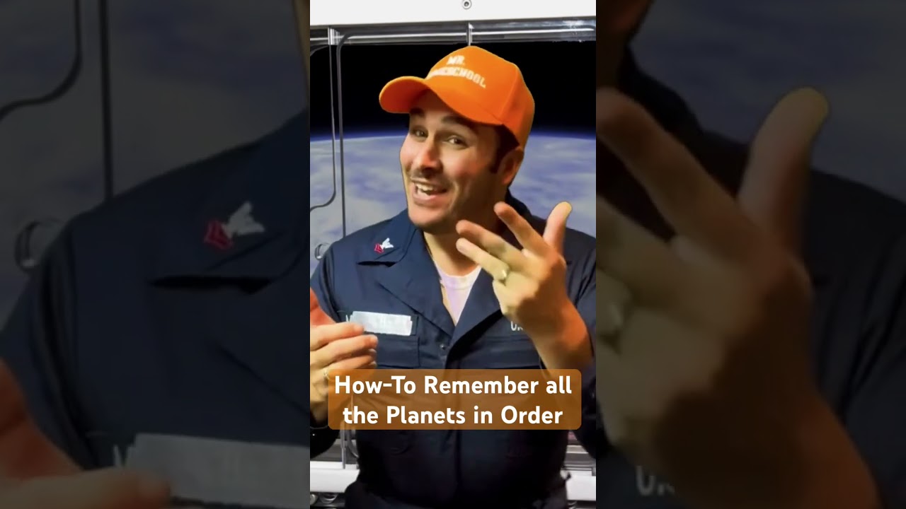 Easy way for kids to remember all the planets in order in the solar system!