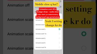 Mobile Slow? Ye 3 Settings Change Karo #internetslow #mobilesettings #problemfix #android #settings