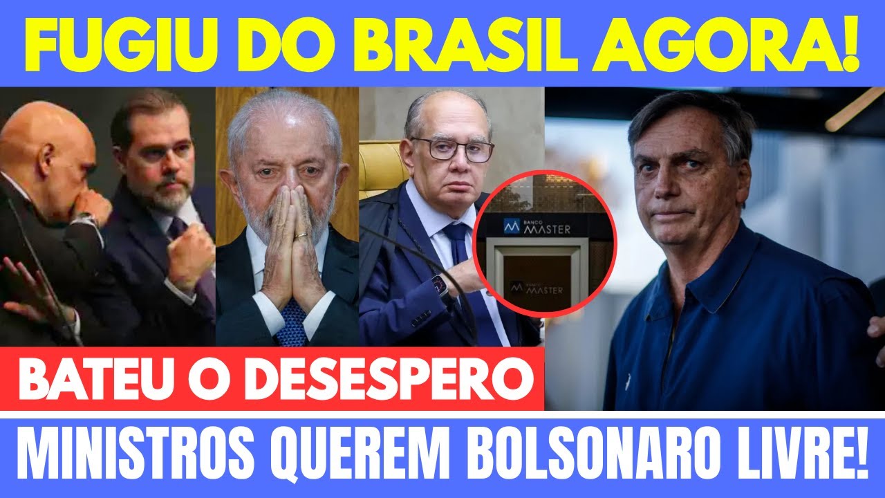 REVIRAVOLTA! FUGA ÀS PRESSAS DO BRASIL! MINISTROS QUEREM LIBERDADE PARA BOLSONARO! CHOCOU O BRASIL!