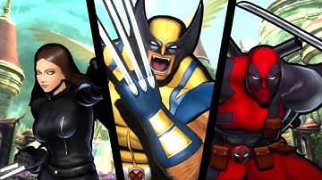 ULTIMATE MARVEL VS. CAPCOM 3 Arcade Mode With (Wolverine/Deadpool/X-23)