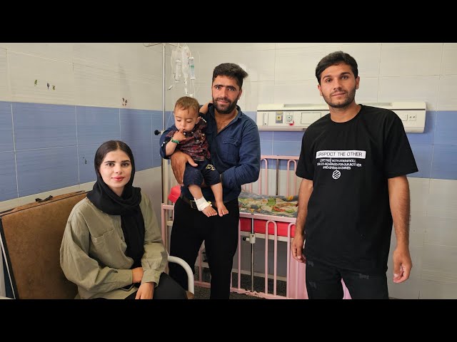 Saifullah and Mahsa's heartwarming visit to Arad 😍 in the hospital/ nomadic life documentary class=