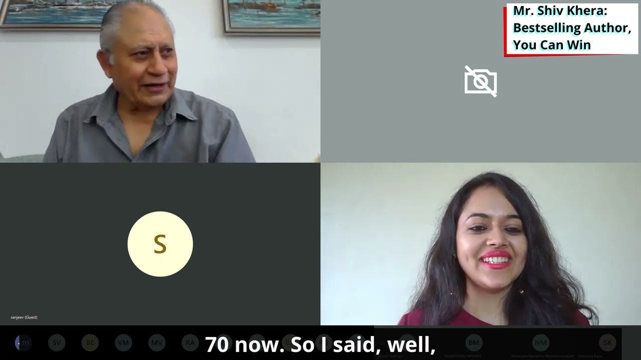 Shiv Khera in conversation with event emcee Nikita Rana at Arrow Electronics gathering.