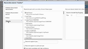 LODGrefine: Reconcile and extend data with DBpedia