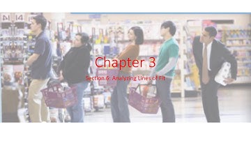 Algebra 1 3-6 Analyzing Lines of Fit