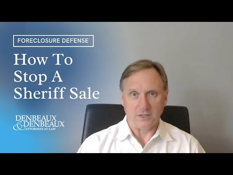 Video: Kā apturēt šerifa izpārdošanu PA?