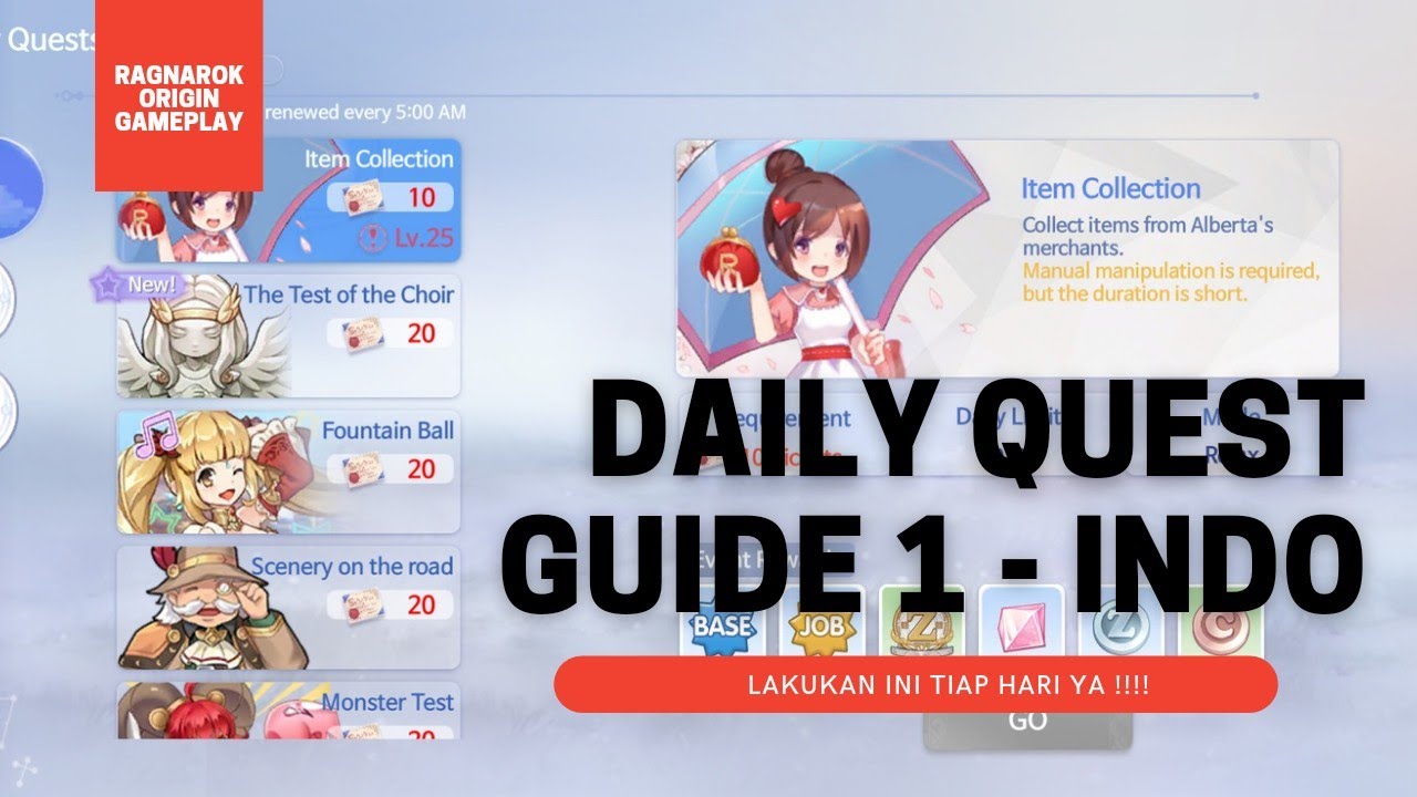 Ragnarok Origin Daily Quest Guide Part 1 Menyelesaikan Scenery On The