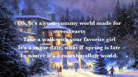 Thumbnail of A Marshmallow World  by Dean Martin Lyrics