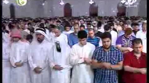 تلاوة القارئ ياسر الدوسري من جامع الراشدية بدبي ليله 20 رمضان 1434 هـ